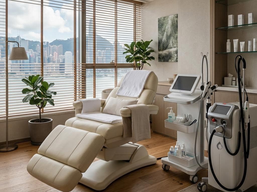 A bright, calm treatment room in a Hong Kong private clinic